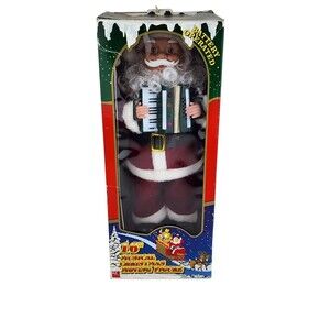 B&D 10” Musical Dancing Christmas Figure Singing Santa Claus Is Coming To Town